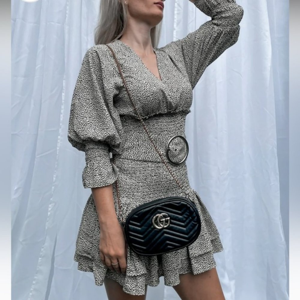 KOOKAI Dawson Textured Belted Bustier Strapless Mini Dress NWT RRP 180